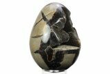 Septarian Dragon Egg Geode - Black Crystals #241114-1